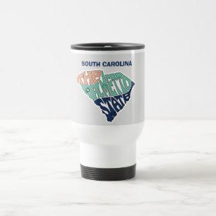 South Carolina Nickname Word Art Travel Mug