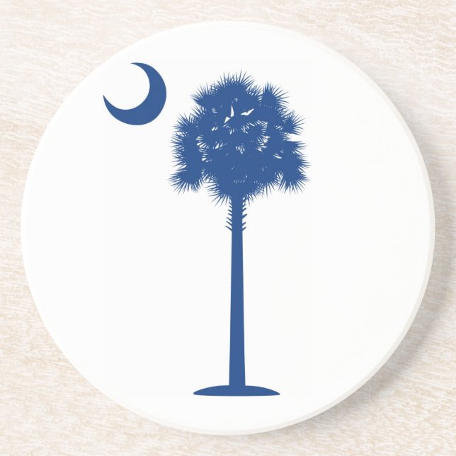 South Carolina Palmetto and Crescent Coaster (Front)