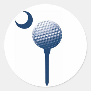 South Carolina Palmetto Golf Ball Classic Round Sticker