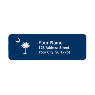 South Carolina Palmetto Return Address Labels