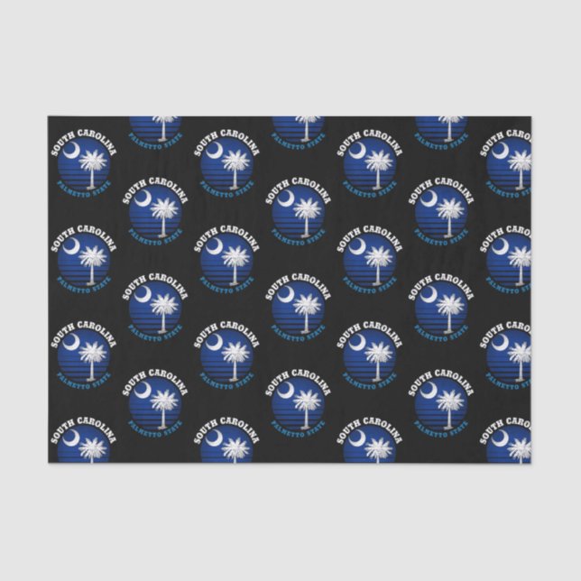 SOUTH CAROLINA PALMETTO STATE FLAG TISSUE PAPER (Front)