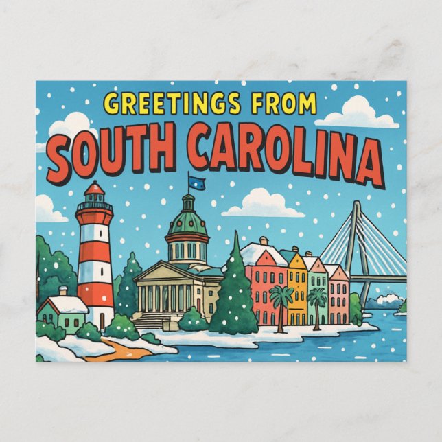 SOUTH CAROLINA Postcard (Front)