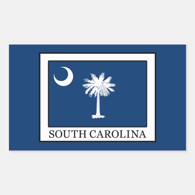 South Carolina Rectangular Sticker (Front)