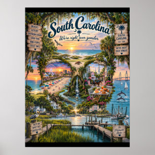 South Carolina Skull Art Print State of Mind