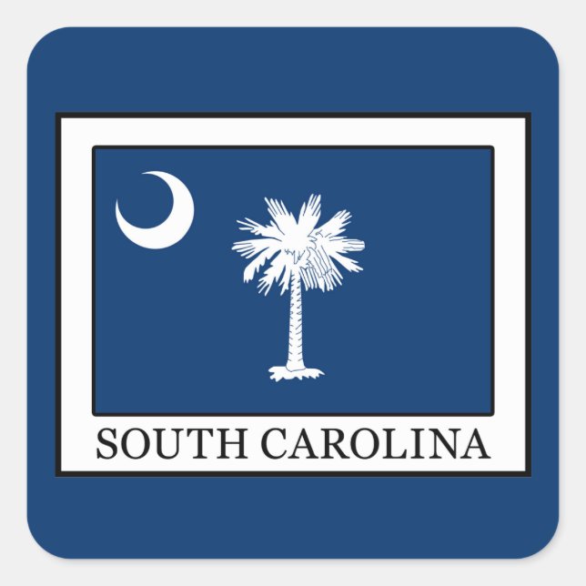 South Carolina Square Sticker (Front)