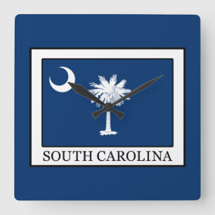 South Carolina Square Wall Clock