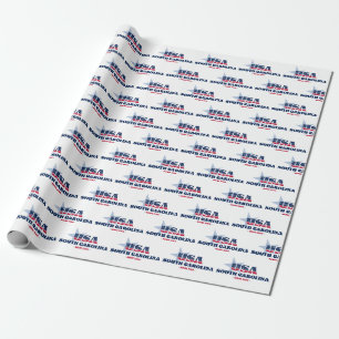 South Carolina Stars and Stripes State Wrapping Paper