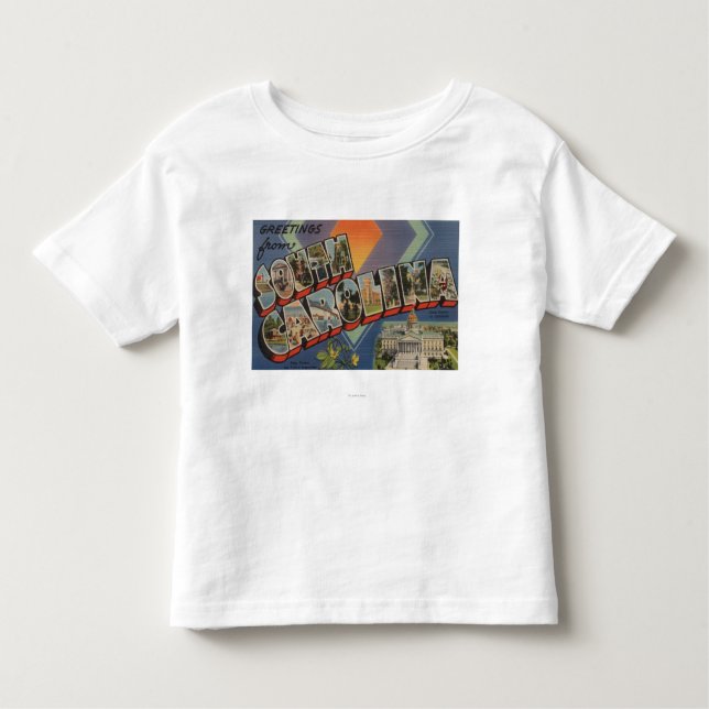 South Carolina (State Capital/Flower) Toddler T-Shirt (Front)