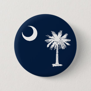 South Carolina State flag 6 Cm Round Badge