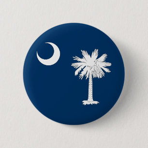 South Carolina State Flag 6 Cm Round Badge