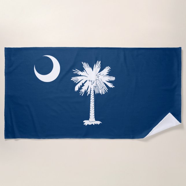 South Carolina State Flag Beach Towel (Front)