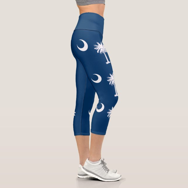 South Carolina State Flag Capri Leggings (Right)