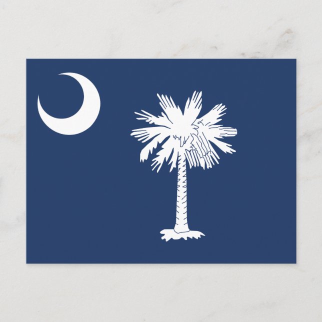 South Carolina State Flag Crescent Moon Postcard (Front)