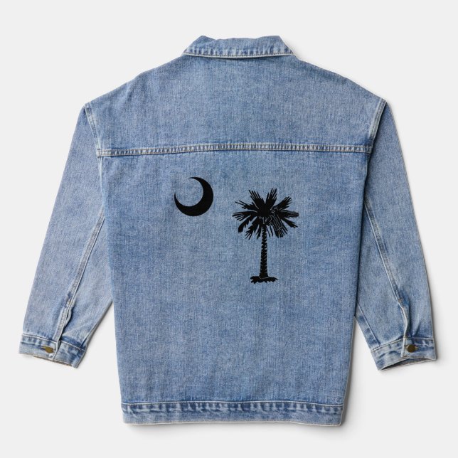 South Carolina State flag Denim Jacket (Back)