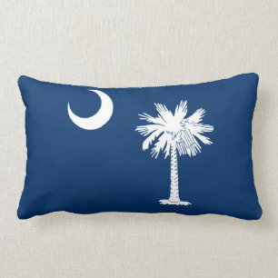 South Carolina State Flag Design Decor Lumbar Cushion
