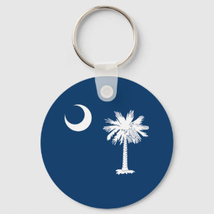 South Carolina State Flag Key Ring