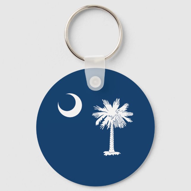 South Carolina State Flag Key Ring (Front)