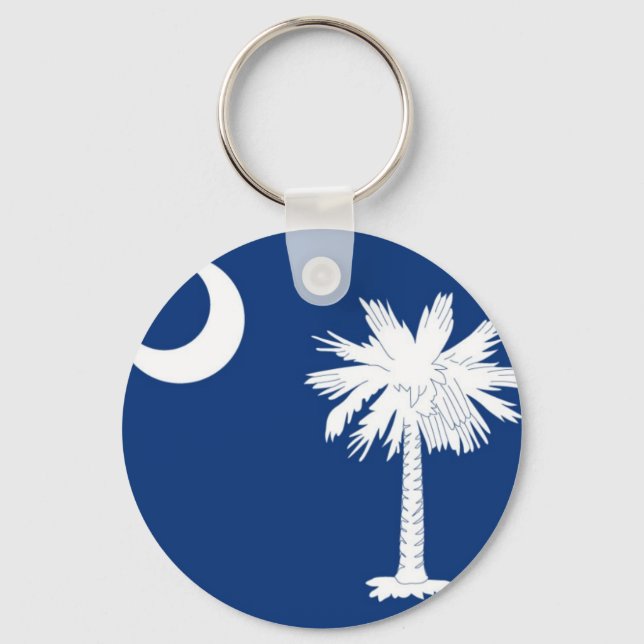 South Carolina State Flag Key Ring (Front)