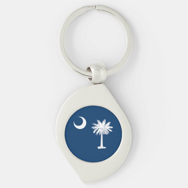 South Carolina State Flag Key Ring (Front)