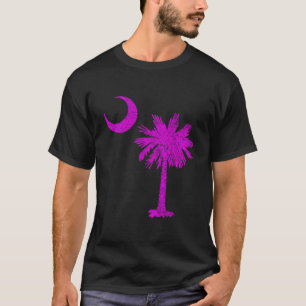 South Carolina State Flag Palmetto Tree Crescent M T-Shirt