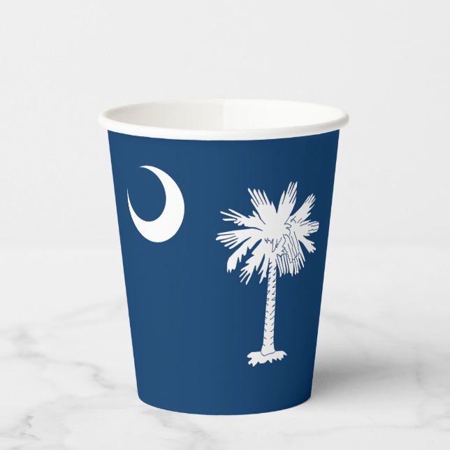 South Carolina State Flag Paper Cups (Left)