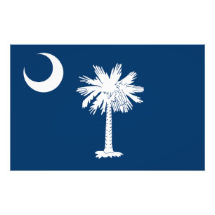 South Carolina State Flag Photo Print