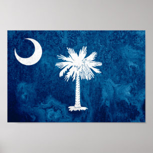 South Carolina State Flag Poster