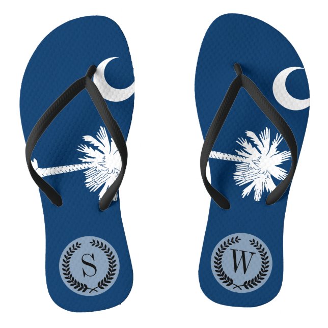 South Carolina State Flag Thongs (Footbed)