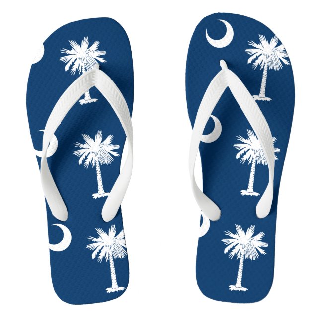 South Carolina State flag Thongs (Footbed)