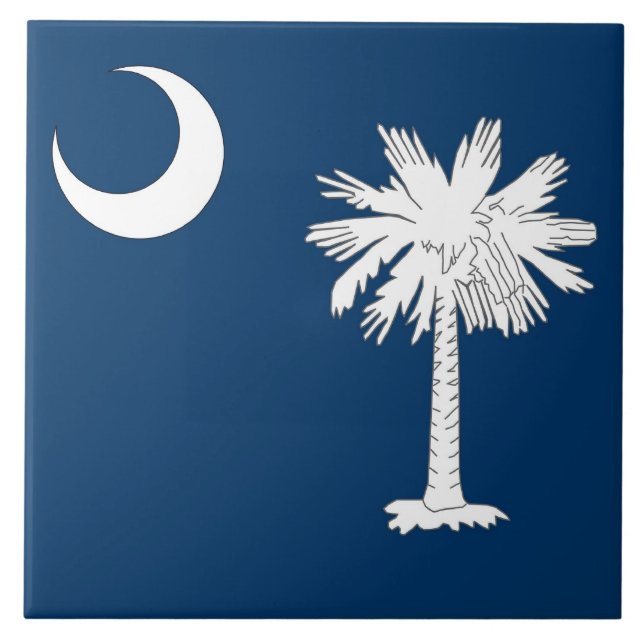 South Carolina State Flag Tile (Front)