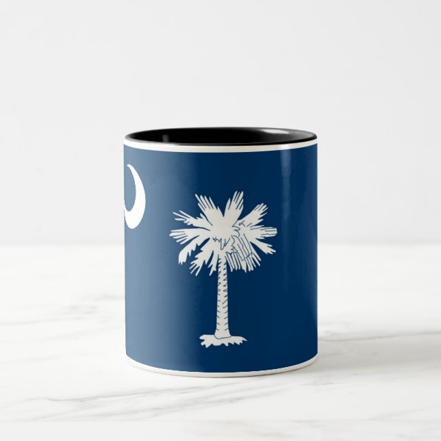 South Carolina State Flag Two-Tone Coffee Mug (Center)
