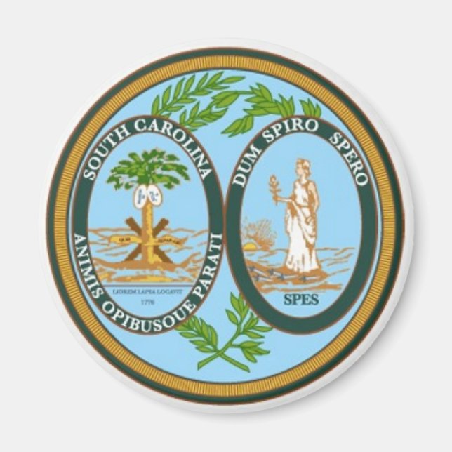 South Carolina State Seal Magnet (Front)
