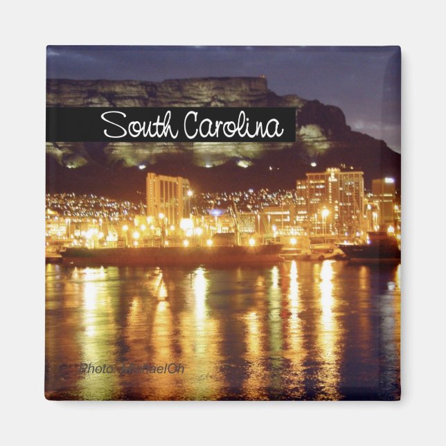South Carolina State Travel Souvenir Fridge Magnet (Front)