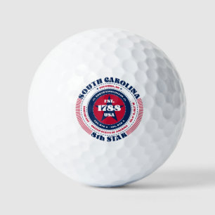 South Carolina Statehood Patriotic Gift Golf Balls