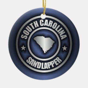 "South Carolina Steel" Decorative Ornaments (Blue)