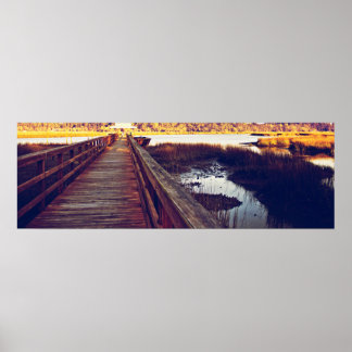 South Carolina Sunset 36x12 Poster