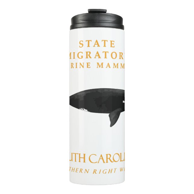 South Carolina Territory Migratory RIght Whale Thermal Tumbler (Front)