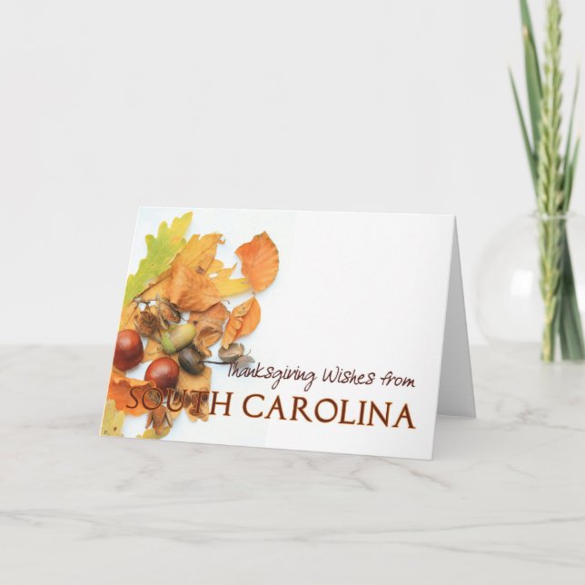 South Carolina Thanksgiving Card (Front)