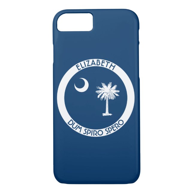 South Carolina The Palmetto State Personal Flag Case-Mate iPhone Case (Back)
