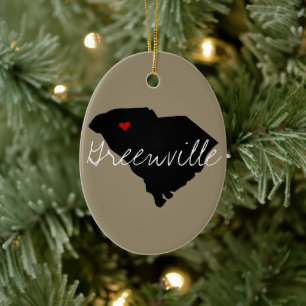 South Carolina Town Ceramic Ornament