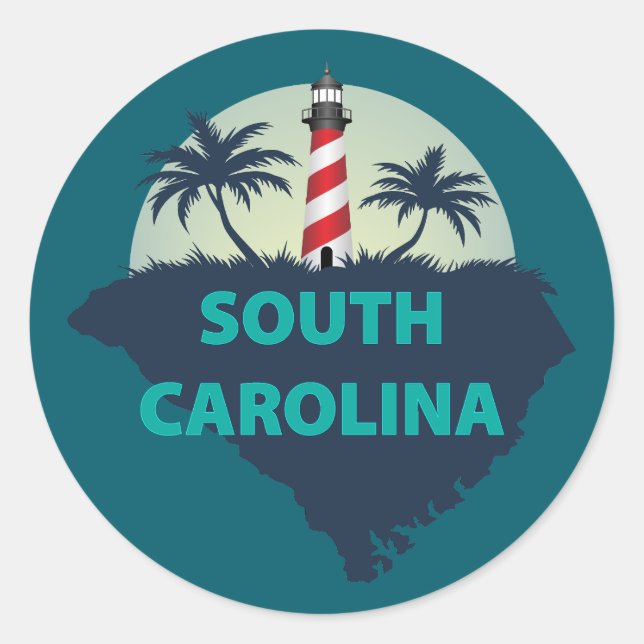 South Carolina, United States of America Classic Round Sticker (Front)