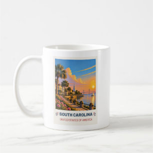 South Carolina USA – Vintage Travel Mug