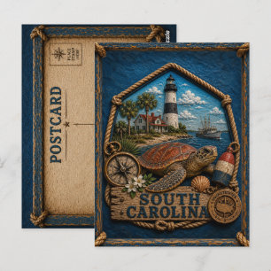 South Carolina Vintage Travel Postcard
