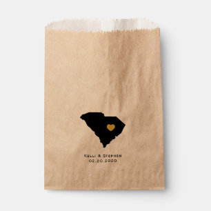 South Carolina Wedding Favour Treat Sacks Gift Bag