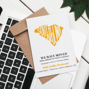SOUTH CAROLINA We've moved New address New Home  P Postcard