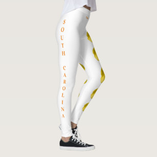 South Carolina Yellow Jessamine Flower Leggings