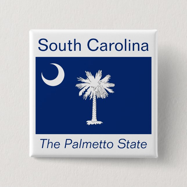 South Carolinian Flag Button (Front)