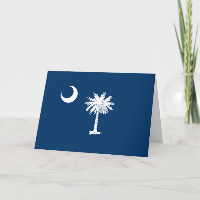 South Carolinian Flag, Flag of South Carolina Card (Front)