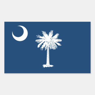 South Carolinian Flag, Flag of South Carolina Rectangular Sticker
