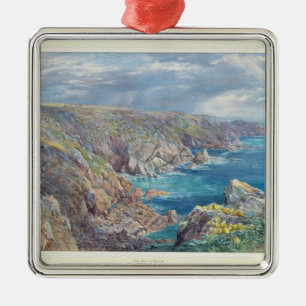 South Coast of Guernsey from the Cribiere, 1862 (w Metal Tree Decoration